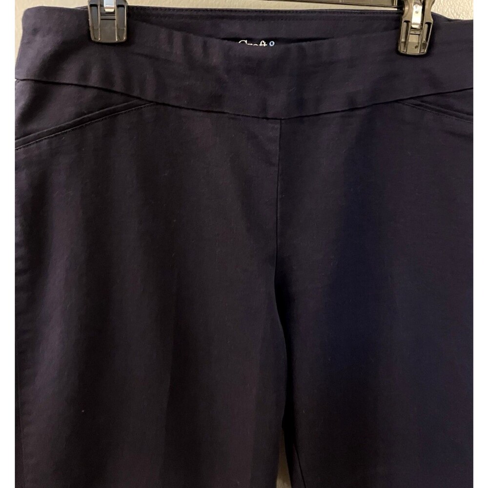 Croft & Barrow Effortless Stretch Pant Dark Blue Mid Rise  Size 12 NWOT - Picture 6 of 8